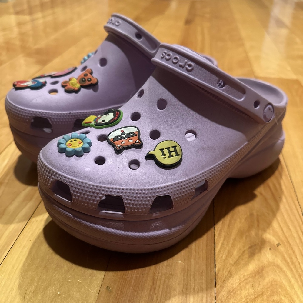 Purple Platform Crocs - Picture 3 of 8